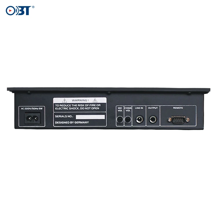 OBT-8051 с дистанционным цифровым управлением зоны оповещения по громкой связи с микрофоном для акустическая система