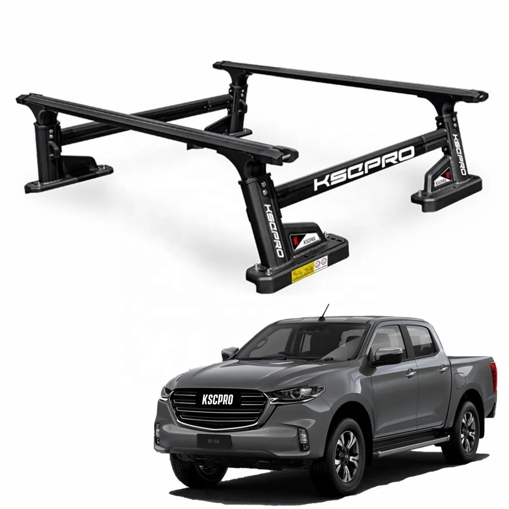 Kscpro Heavy Duty Ute Bed Rack Adjustable Pickup Truck Bed Ladder Rack For Mazda Bt50 Bt-50 2022