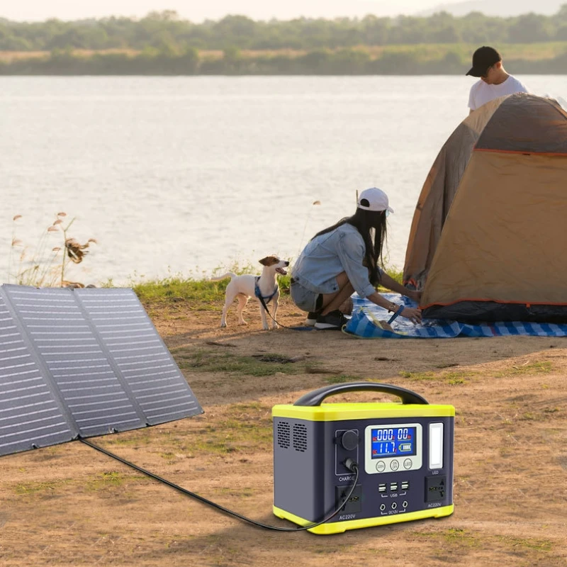 200W-1200W Portable Solar Power Station with 50W/60W Solar panel Solar Generator Battery Power Supply Solar Energy System