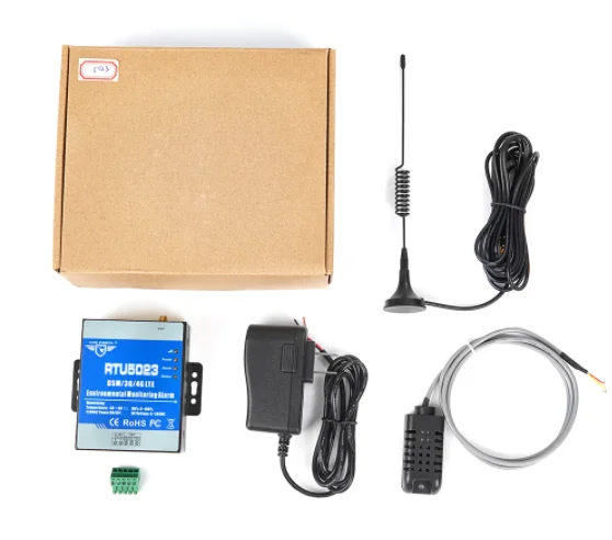 RTU5023 2G GSM Temperature Humidity Environment Alarm Power Lost SMS Alert Remote Monitoring DC Power Timer Report APP Control