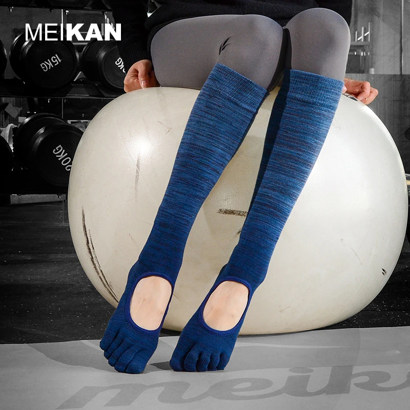 Дышащие спортивные носки для пилатеса, Индивидуальные женские мужские носки с пятью пальцами, носки с пятью пальцами, нескользящие носки с 5 пальцами для йоги, пилатеса