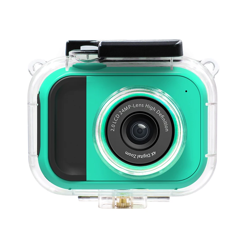 Free sample newest 4X digital Zoom 2 inch Lcd color screen rechargeable big eye video action camera for kids