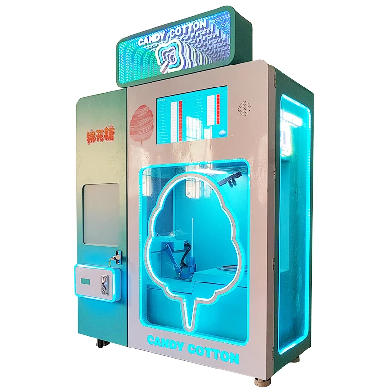 Marshmallow Candy Floss Machine Commerical Coin