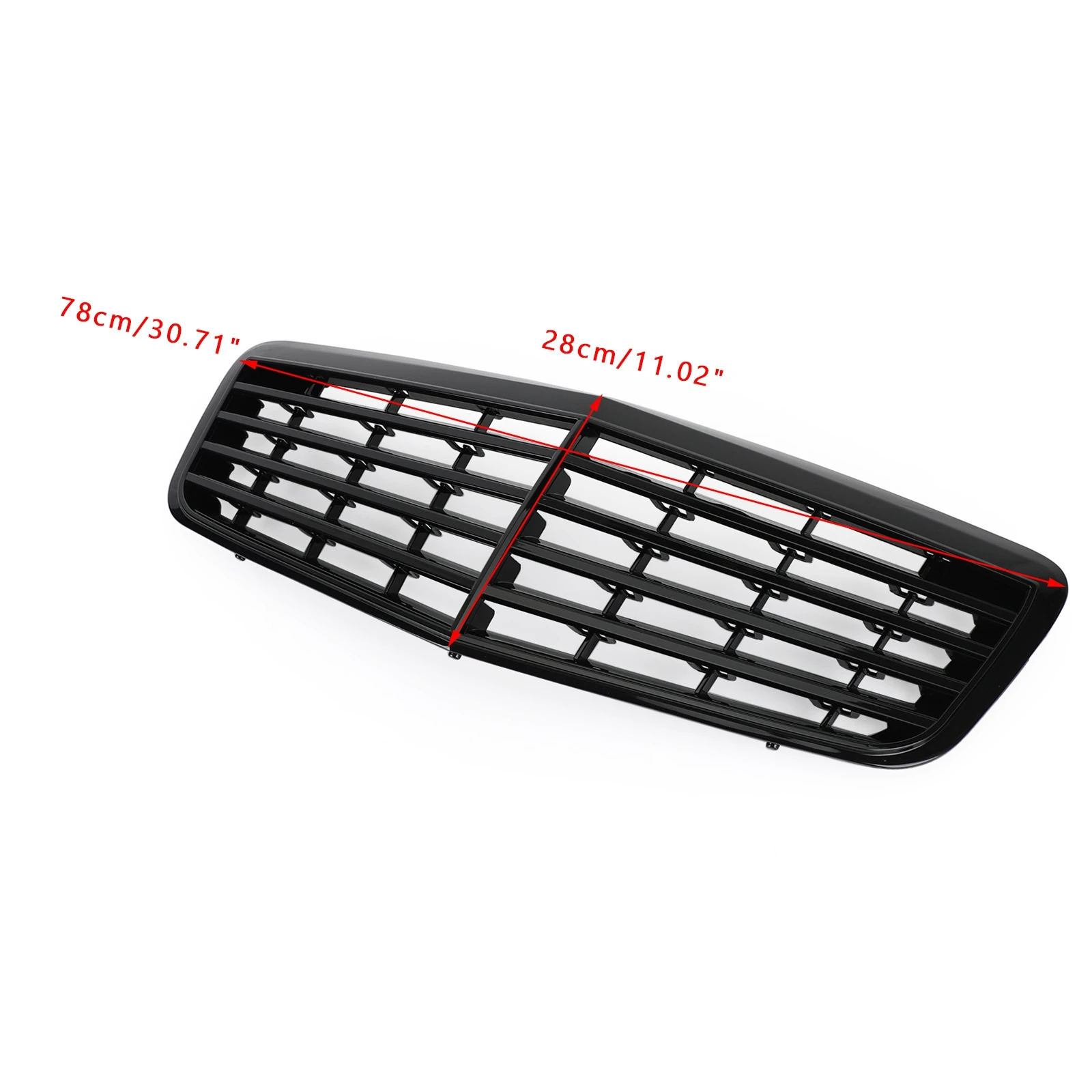 Front Bumper Grille Grill For Mercedes Benz W211 E350 E500 2007 2008 2009 AMG