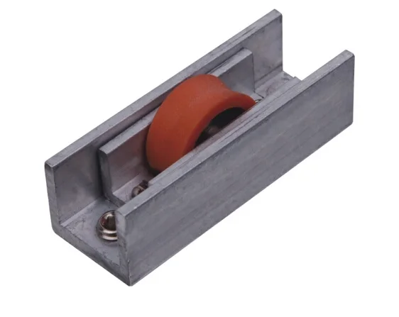 Ball Bearing Plastic Roller U Groove Aluminum Housing Sliding Single  Pulley for Window and Door (ML-GS001)