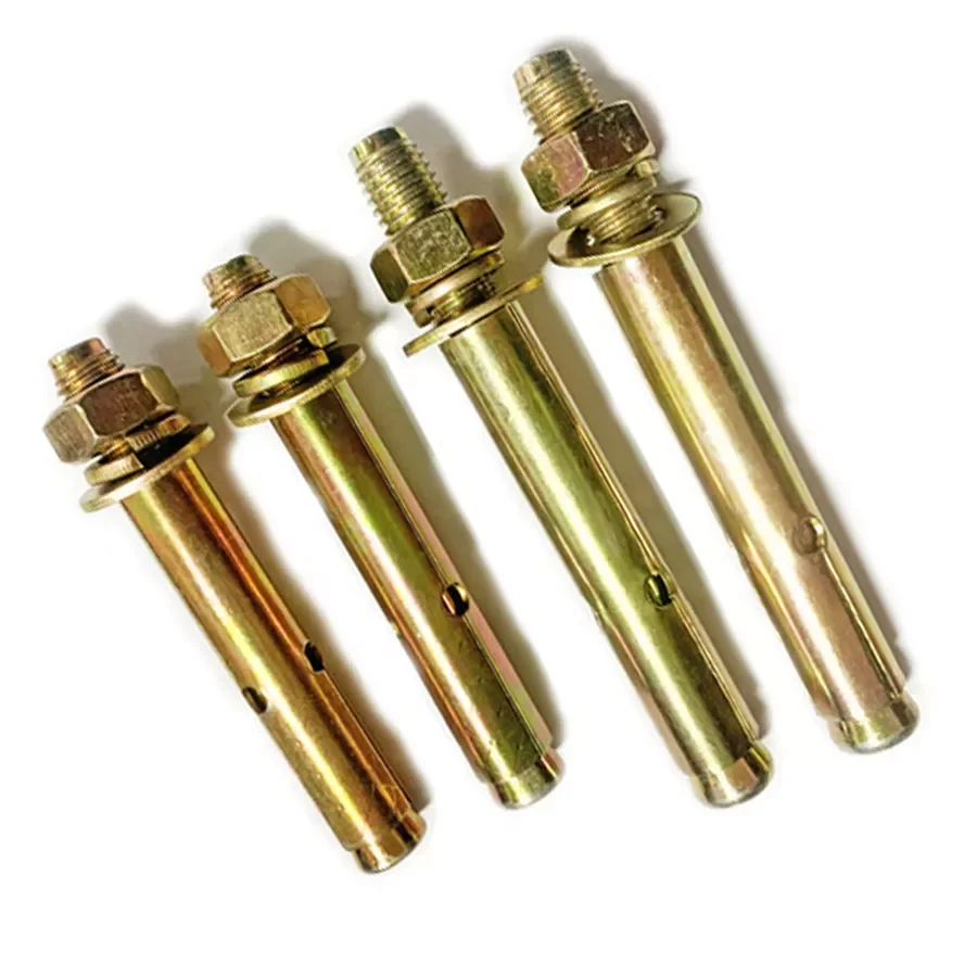 Hot sale factory OEM ODM color yellow all size M6 M8 M10 M12 ect grade 4.8 8.8 customization expansion bolts