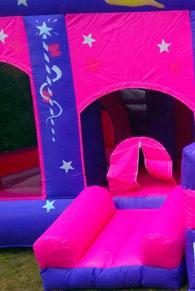 large fairy inflatable jumping castle slide combo with prices for sale