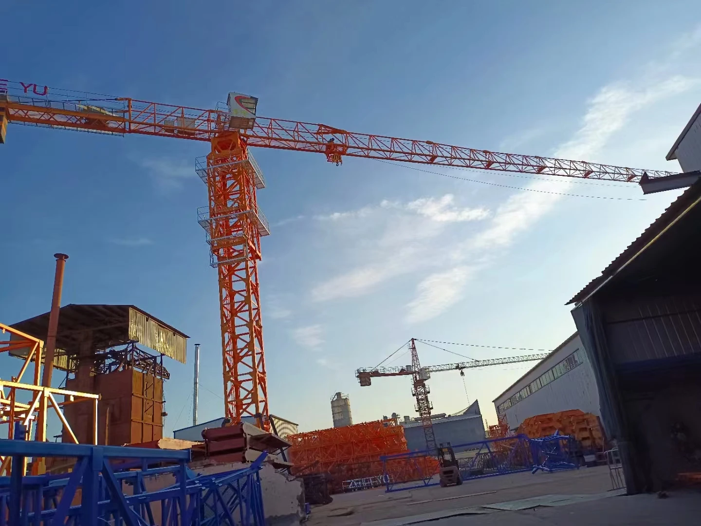 Китай Dahan изготовленный на заказ башенный кран плоский верхний