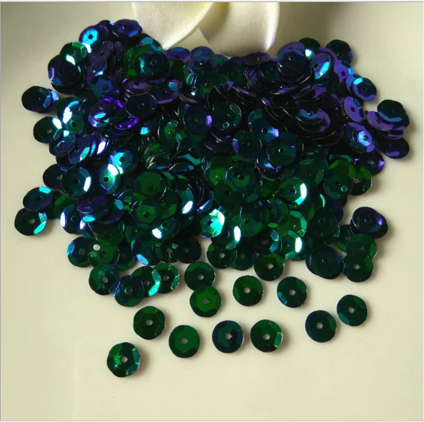 
10mm cup sequins loose sequins middle hole 