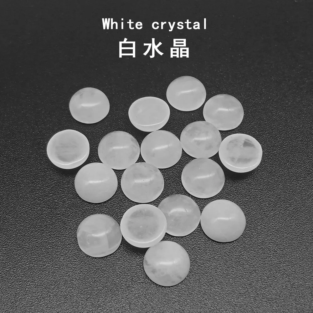 4\6\8\10\12MM Gemstone Cabochons Natural Synthetic Stone Beads Black Onyx Cabochons for Earring Necklace Bracelet