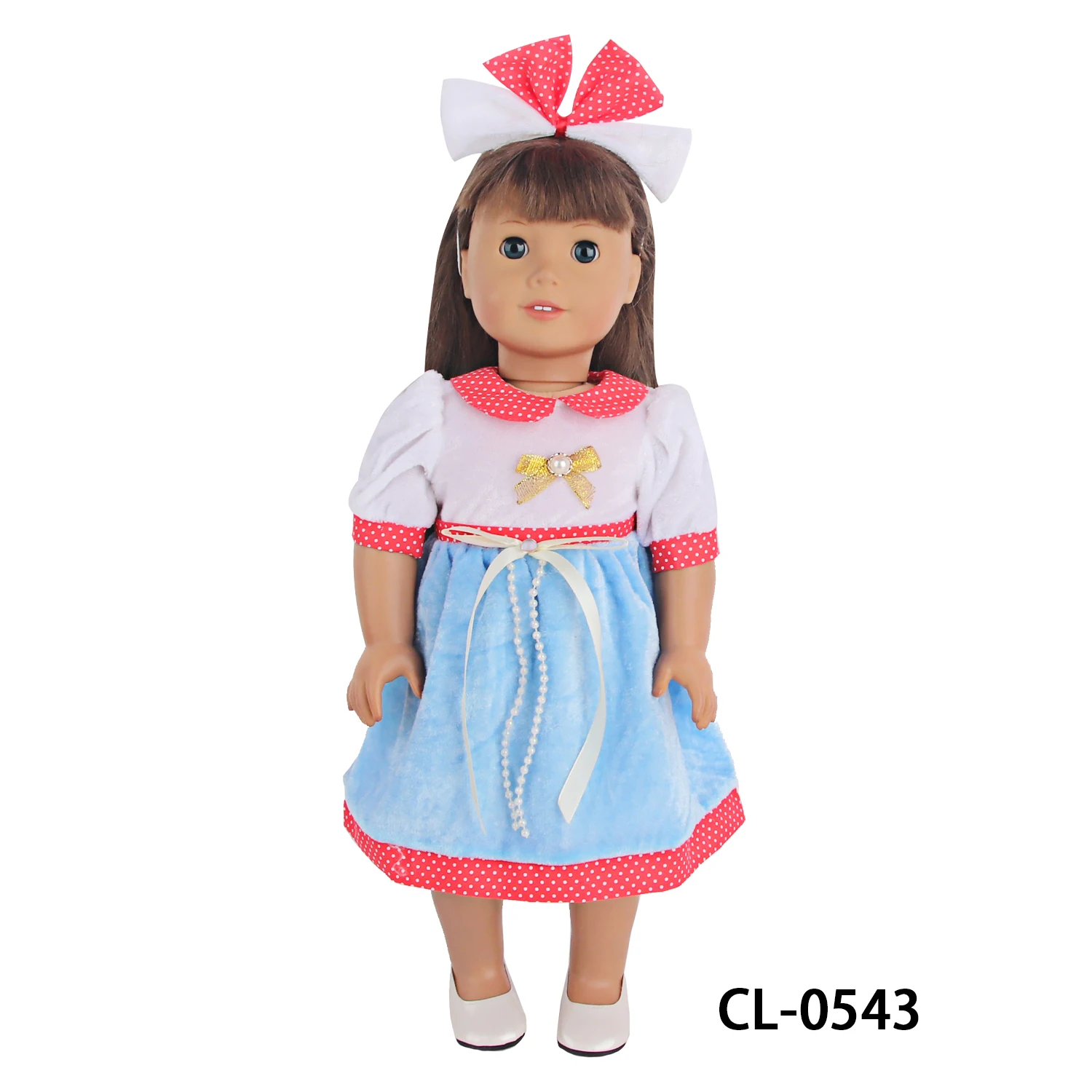 Hot Sale 18 Inch Girl Doll Clothes 43cm Doll Dress Beautiful Doll Dress