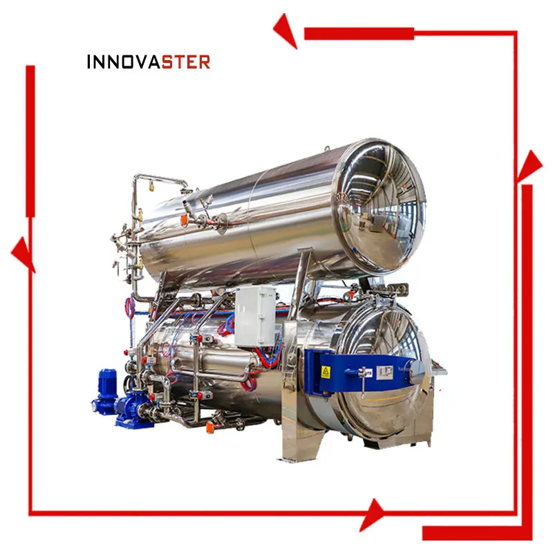 Water Immersion Retort Autoclaves For Vacuum Packed Corn Sterilization Process