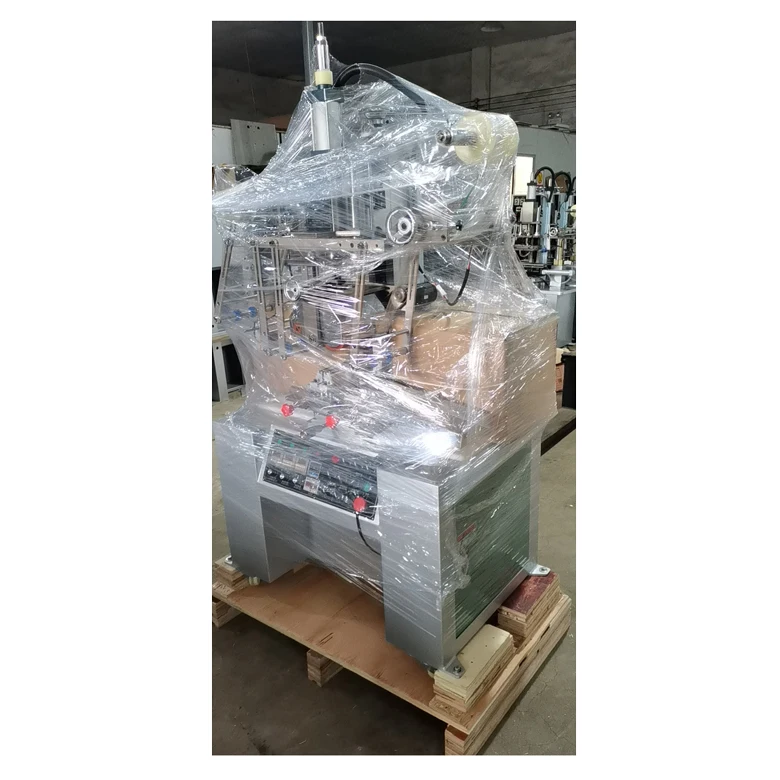 Heat fusion press floating drum thermal transfer machine