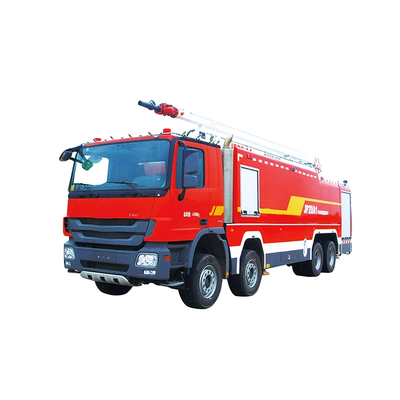 Water foam fire truck JP20C2 20m fire fighting truck 6 passengers for marshaling fire fighting