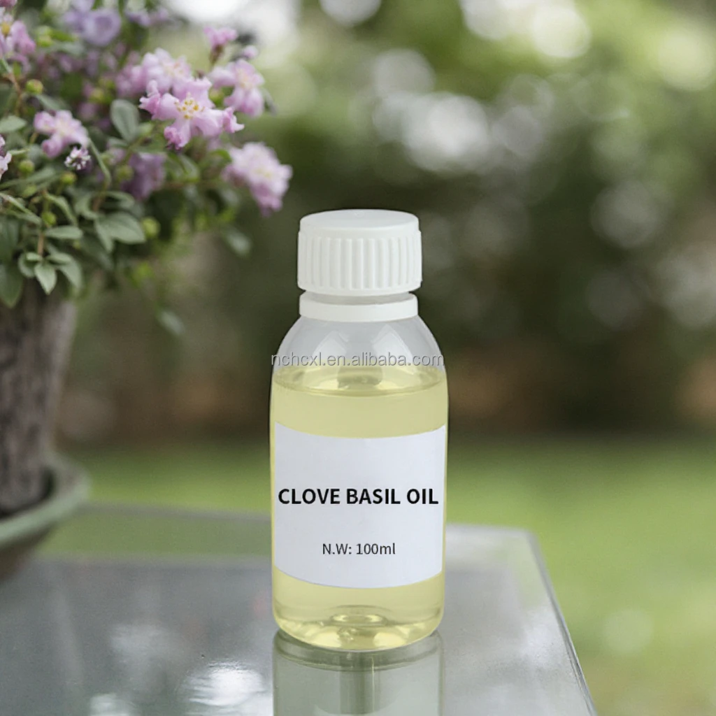Factory Wholesale Organic Food Grade Clove  Basil  Essential Oil Natural Whitening Skin Care Aromatherapy OEM/ODM