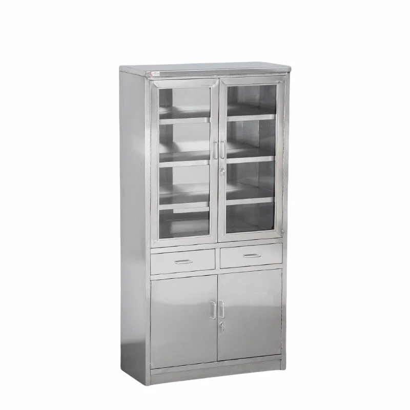 FACTORY HOT SELL Hospital Furniture Medical Storage Cabinet Hospital Stainless Steel Disposal Treatment Cabinet