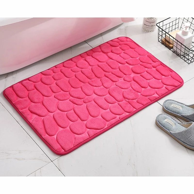 Мягкий и удобный фланелевый дверной коврик с подкладкой из пены эффектом памяти