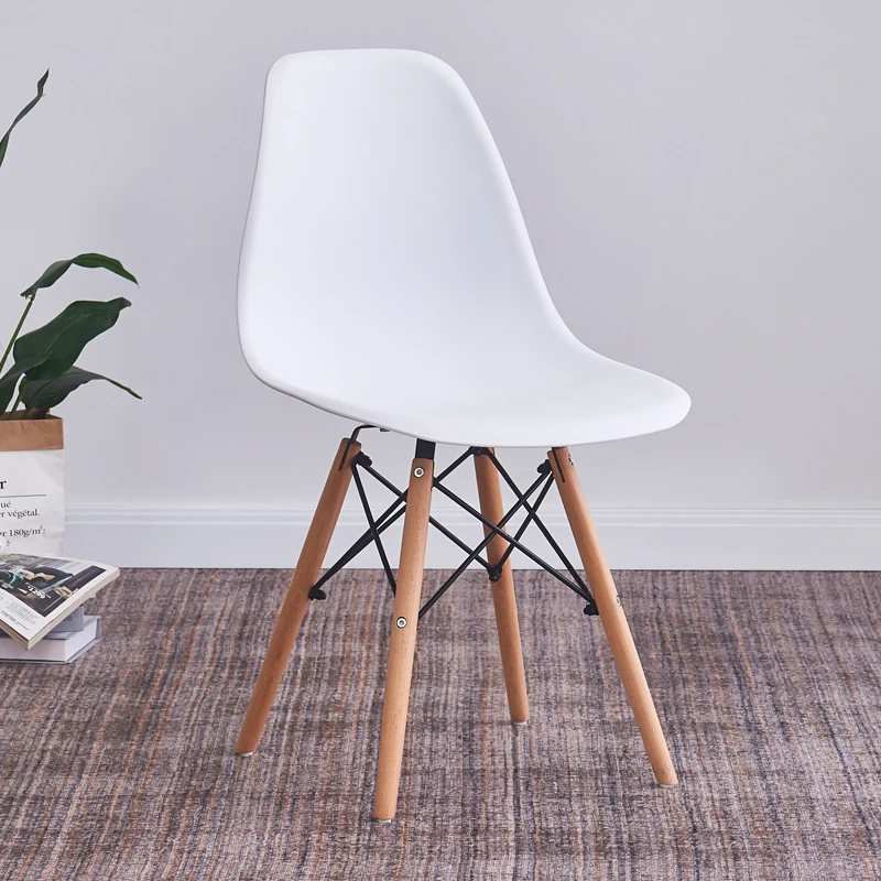 Оптовая продажа, современное Современное кафе Silla, недорогое пластиковое обеденное кресло для кухни, обеденные стулья с деревянным корпусом
