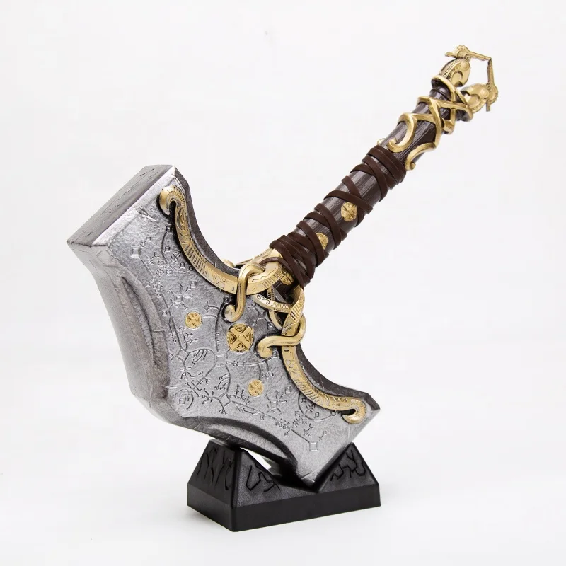 Классическая игра Бог войны: Ragnarok Thor Hammer высоко уменьшенная Смола ремесла косплей реквизит