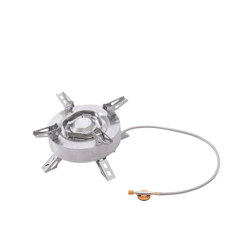 Wholesale Outdoor Stainless Steel Windproof Gas Stove Portable Folding Camping Gas Stove