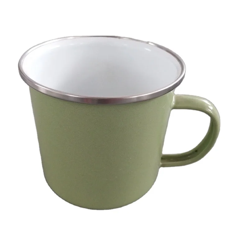 2020 Factory Wholesale Promotion Custom Printing Enamel Metal Steel Camping Mug For Coffee
