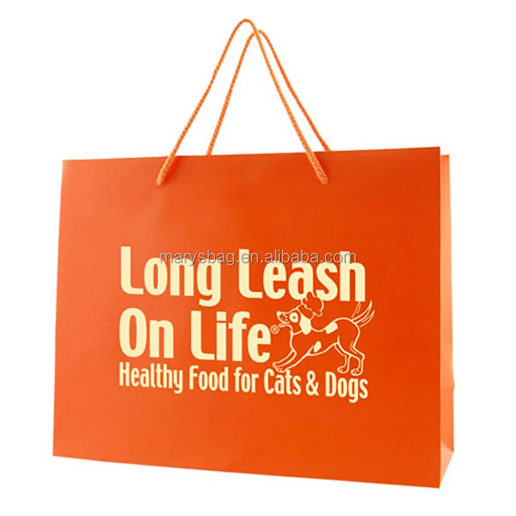 laminated eurotote paper bag with matching macrame handles