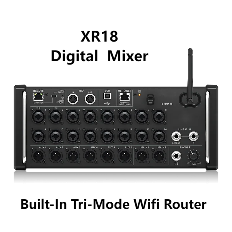 Новый дизайн XR18 Usb аудио интерфейс 18 каналов живой звук небольшой цифровой аудио микшер