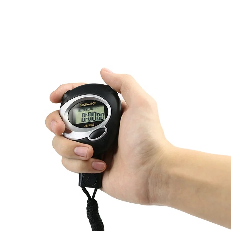 Customized logo portable plastic single cahannel memory digital stopwatch