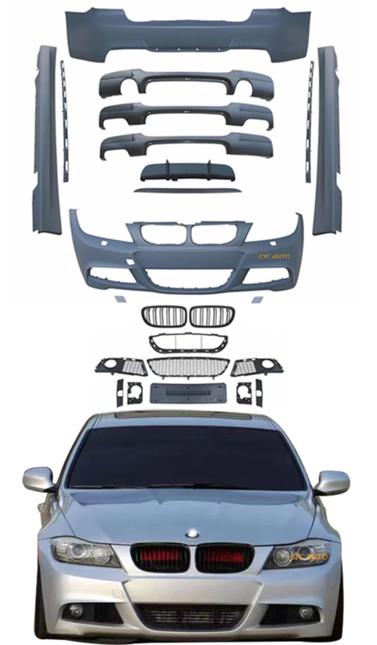 E90 facelift M-Tech full bumper for BMW 3 series E90 MT bodykit 318i 320i 325i 335i 2008 2010