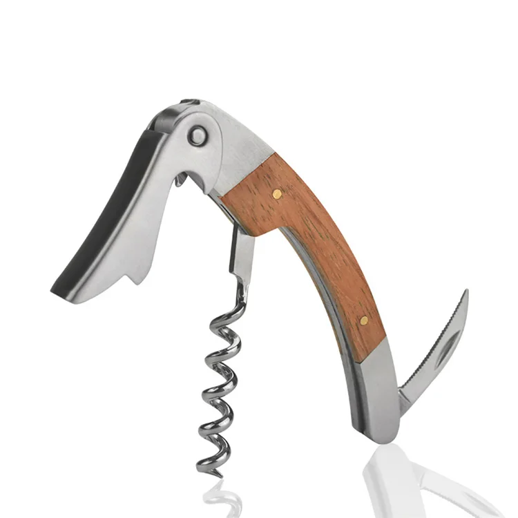WELLFLYER BO-424 New Arrivals Sports Whisky Wine Kit Animal Wine Hammer Shark Stainless Steel Corkscrew Screwpull Corkscrew Part