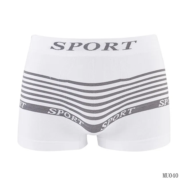 new style wholesale in stock polyester seamfree seamless mens boxer  briefs