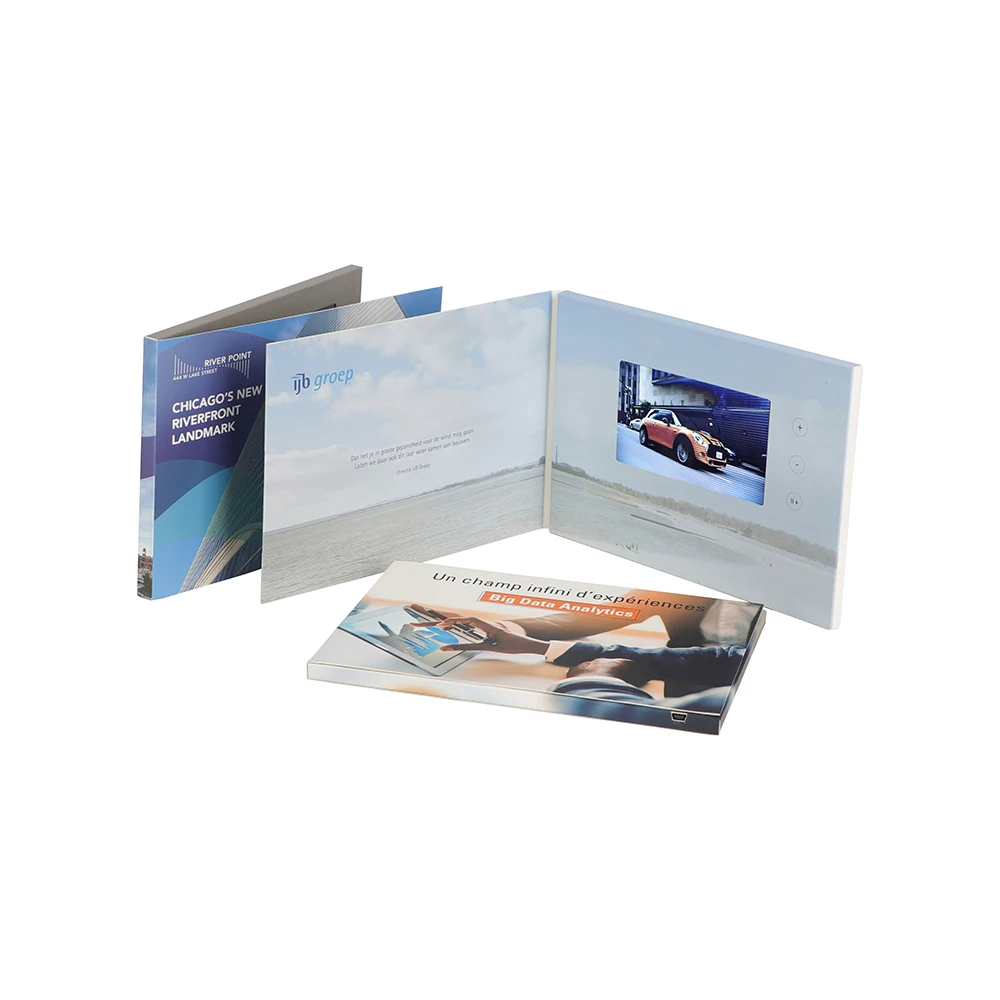 
video brochure lcd screen 