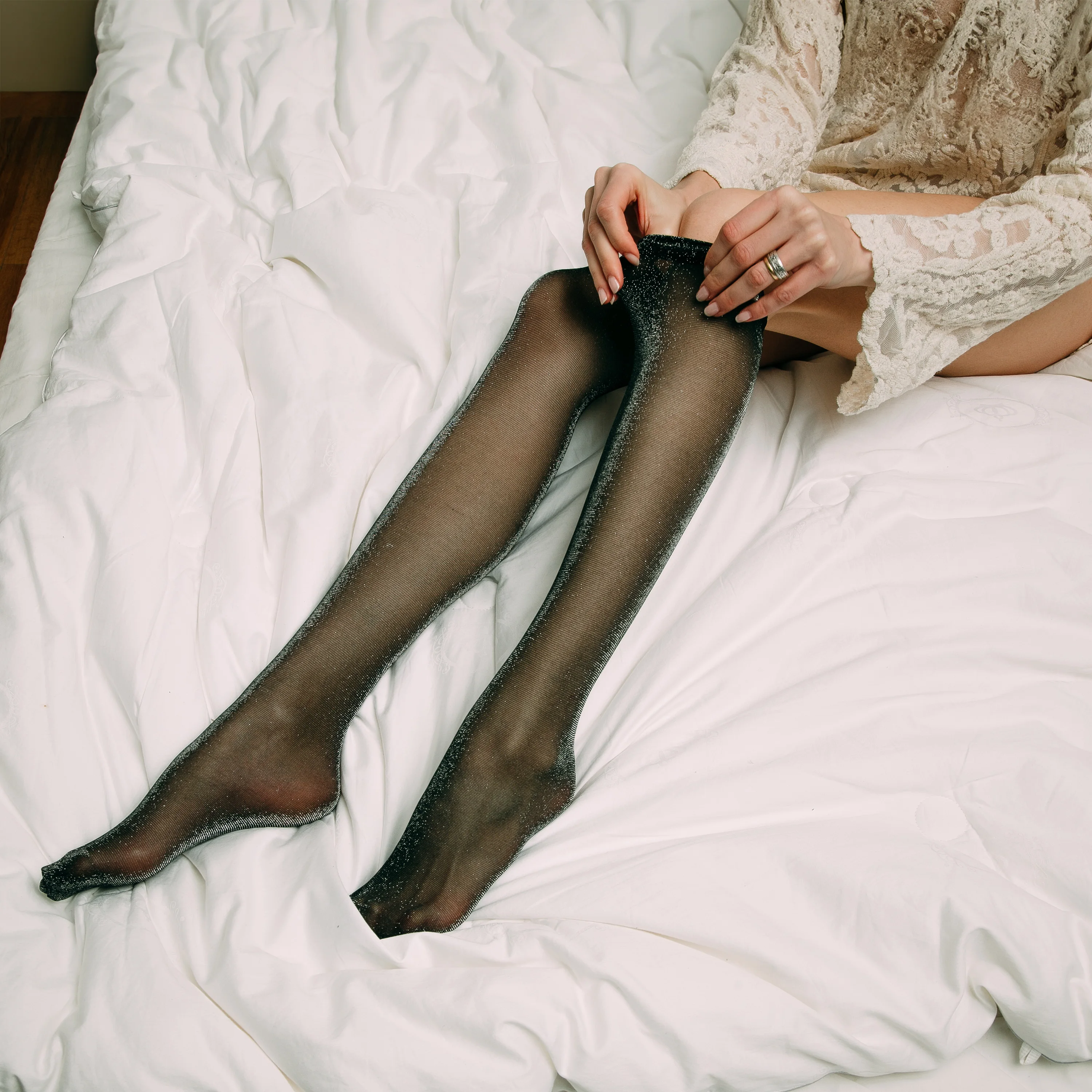 Free Sample Spandex / Nylon Pics Mens Stocking Stuffers Legs High Heels Stockings