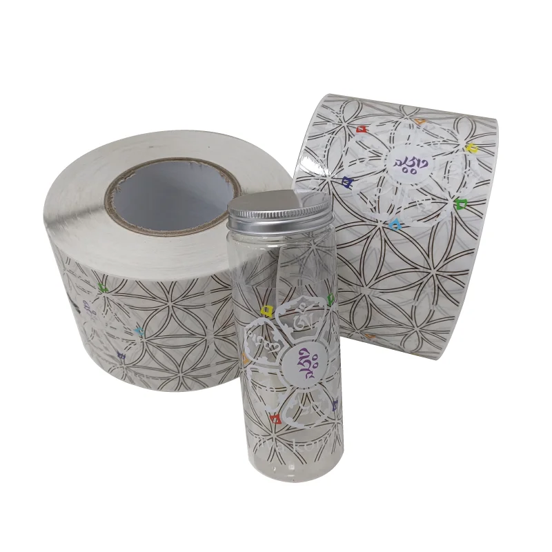 High Quality Transparent Self Adhesive Label Shampoo Hair Care Essential Oil Bottle sticker Custom Clear Waterproof Vinyl Label