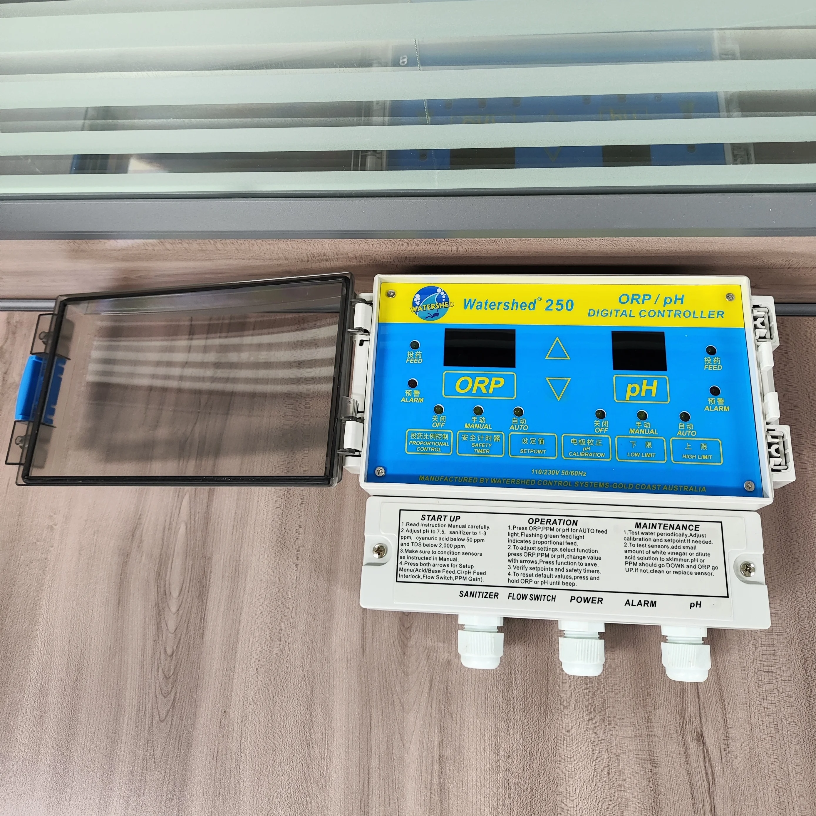 High Quality swimming pool accessories Pool digital Controller Water Ph Orp Monitor for Swimming Pool