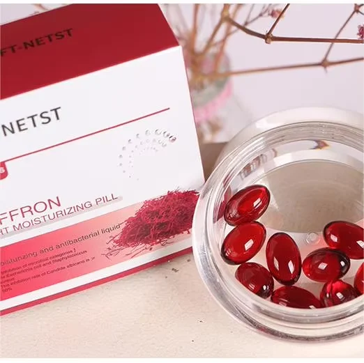 NETST OEM Feminine Vaginal Tightening Capsule Saffron Antibacterial Pill Cleaning Collagen Essence Liquid Private Parts Firming