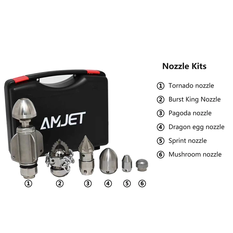 AMJET Pipe Water Jetting Machine 180bar Vehicle Mounted Sewer Jetting Machine 65lpm Special Equipment for Pipe Cleaners