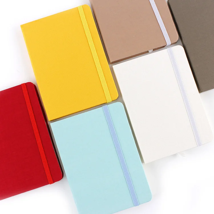 Wholesale custom Logo Hard Cover Journal Recycled Paper Planner Writing Blank Fabric Cover Notebook