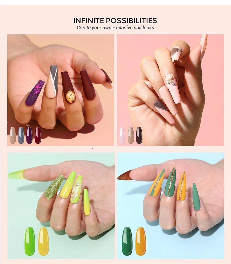 Amazon Hot Sale Non-Toxic Wholesale Vegan Colorful Nail Gel Polish Organic Quick Dry Fashionable UV gel nail polish 1KG