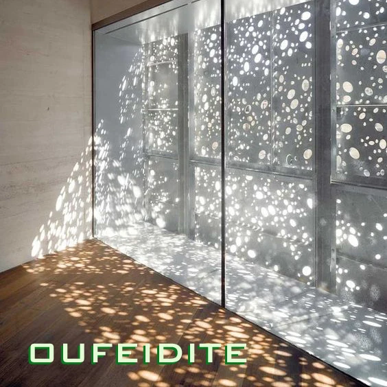OFDT Exterior Laser Cut 3D Decorative Solid Aluminum Wall Panels Facade