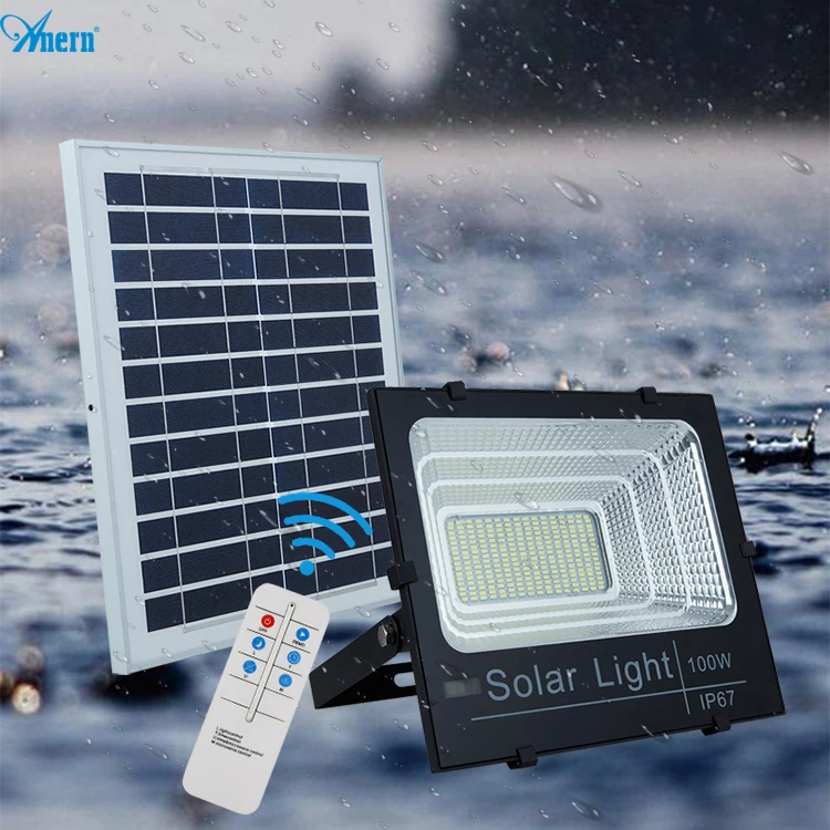 Anern new type solar wall light 100w smd garden wall led solar light