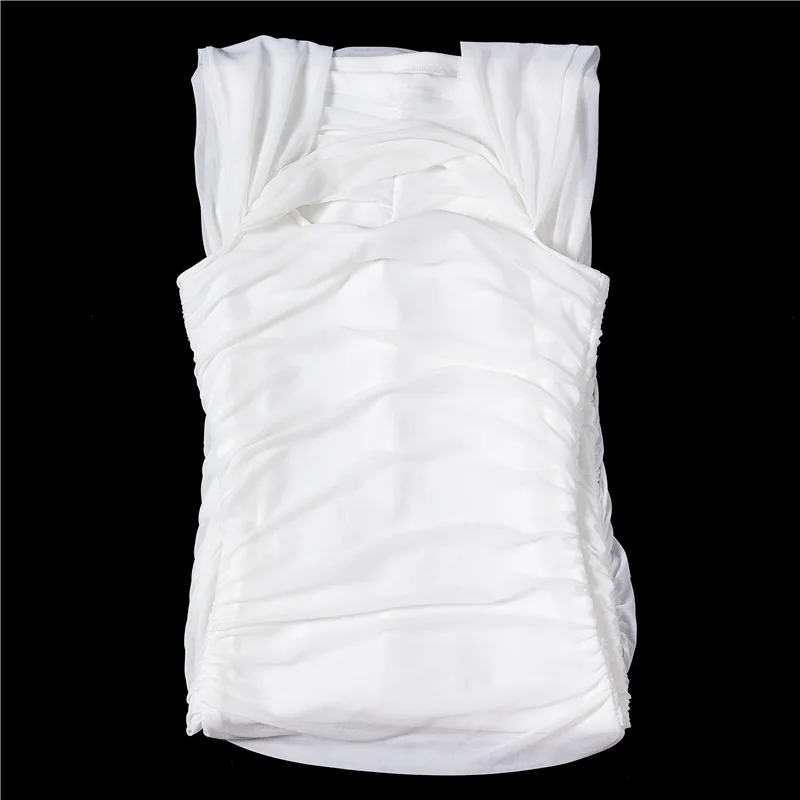
2021New Arrival High Quality Women off shoulder summer white solid color mesh prom evening dresses for ladies 