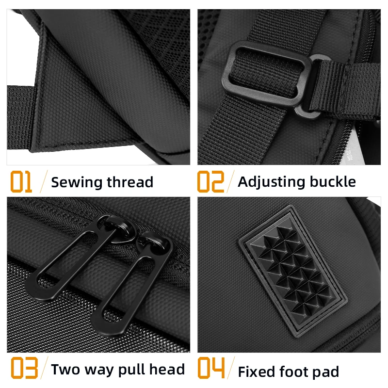 FENRUIEN Hardshell Backpacks Private Label Expandable Notebook Bag Business Travel Laptop Backpacks with Usb Connector