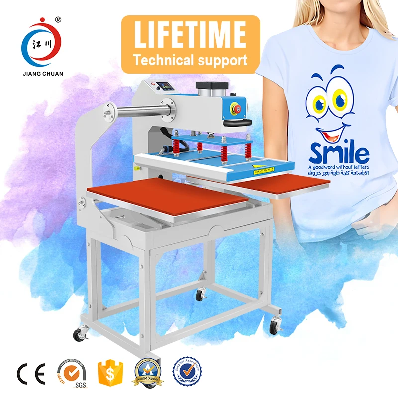 Best T-shirt Sublimation Double Worktable Heat Press Machine Semi-Auto