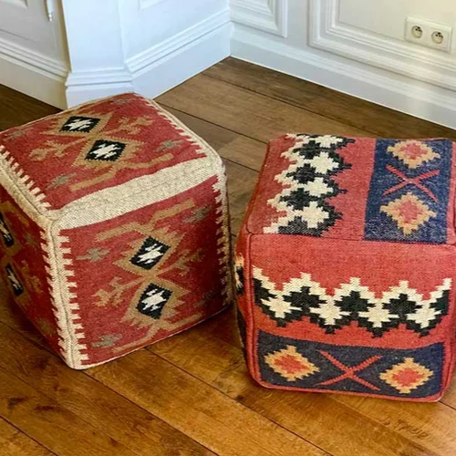 beautiful handwoven cover trendy high-end design with a convenient inflatable pouf