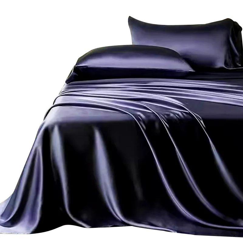 mulberry silk 100% silk bedding sets 25 mm high quality super soft luxury 4 pieces including 1 duvet cover 1 flat sheet 4 pillow