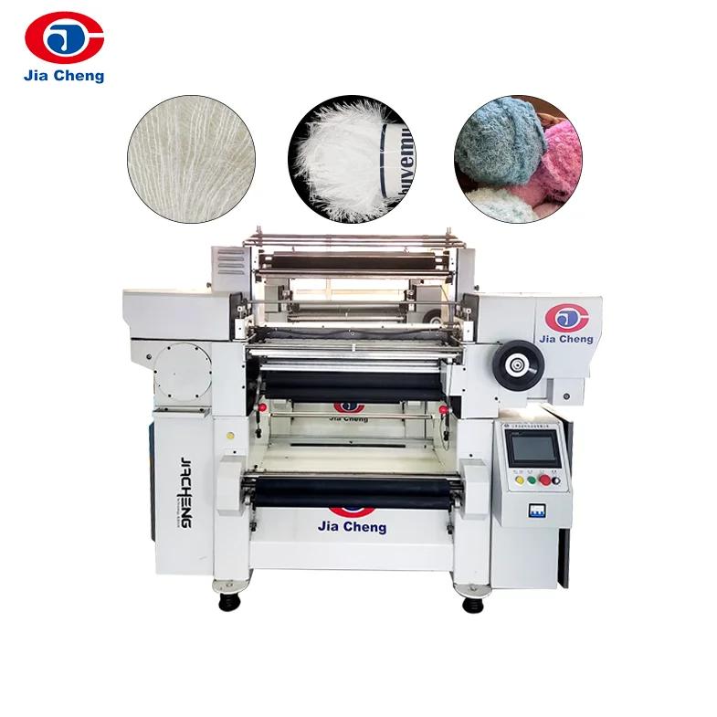 JIACHENG Feather yarn 13NM/1 100% nylon imitated mink yarn (no Hair drop)  making machine