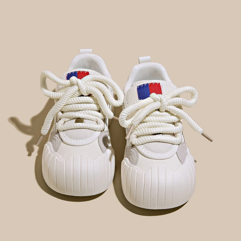 New Breathable Women Casual Sports Breathable Shoes Light Weight Girls Lace-up Shoes