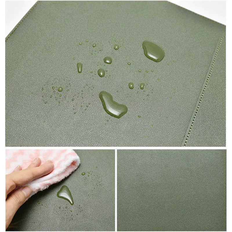 America PU Leather Laptop Sleeve Protective Holder Laptop Case with Stand and Mouse Charge Cable Bag