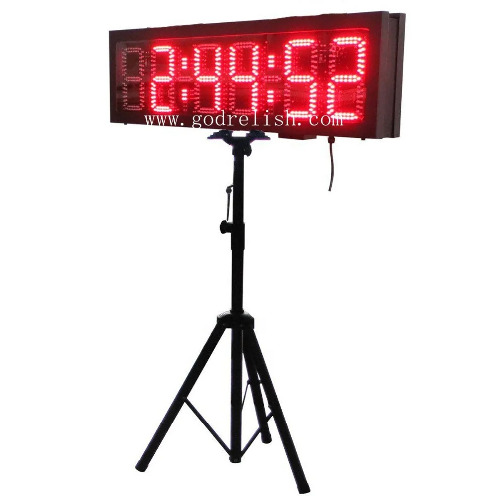 Godrelish large outdoor waterproof IP65 led race clock race timer